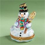 Limoges Snowman Boxes