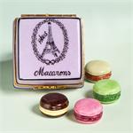 Limoges Eiffel Tower Macaroons Box set of 4